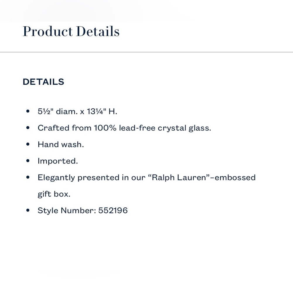 Ralph Lauren Langley Decanter - Picture 4 of 9